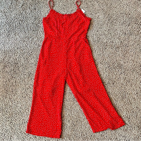 Charlie Paige Jumpsuit - Red and White Polka Dot NWT - Picture 6 of 9